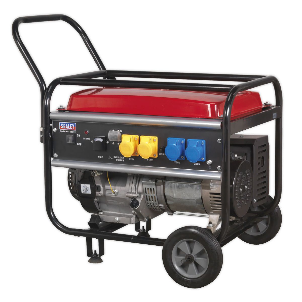 Sealey 5500W Generator 13hp 4-Stroke Engine 110/230V - Image 7