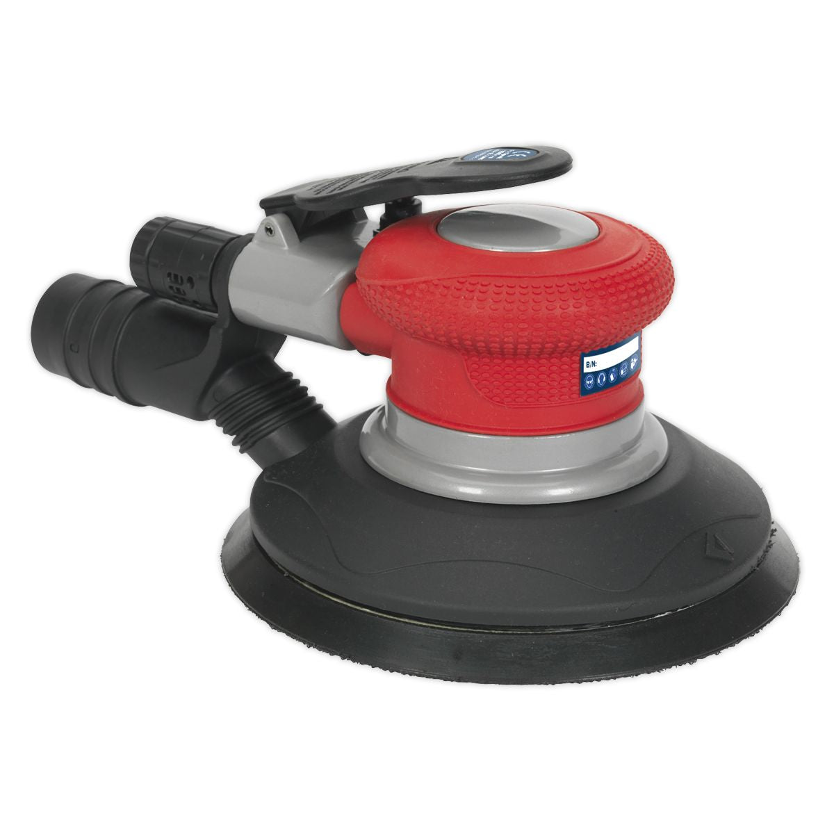 Sealey Generation Dust-Free Air Palm Random Orbital Sander 150mm - Image 3