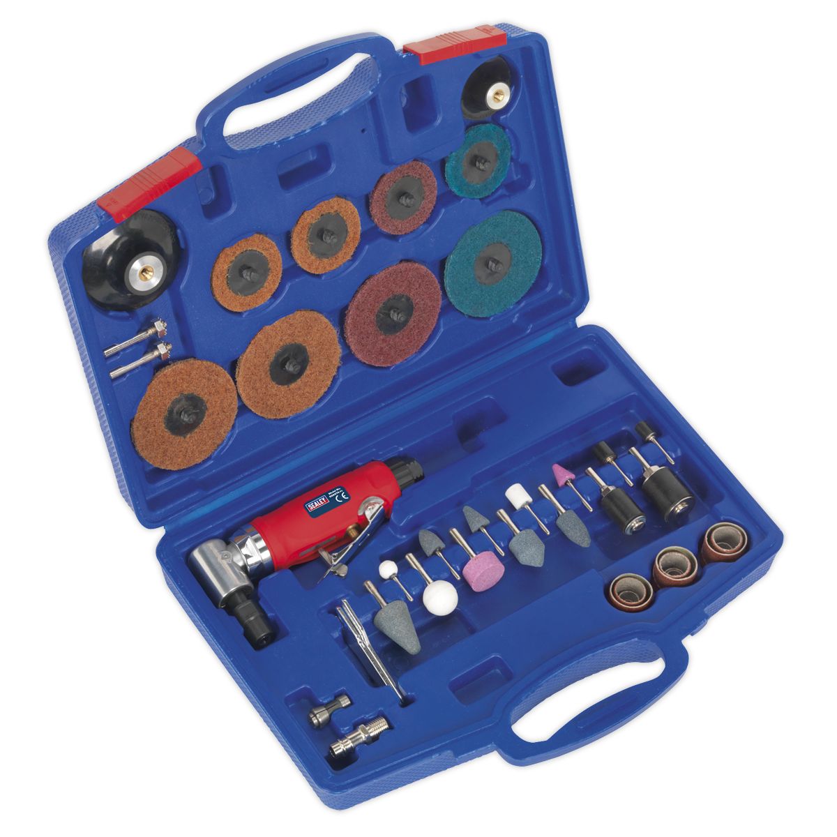 Sealey Generation Air Angle Die Grinding/Sanding Kit 42pc - Image 1