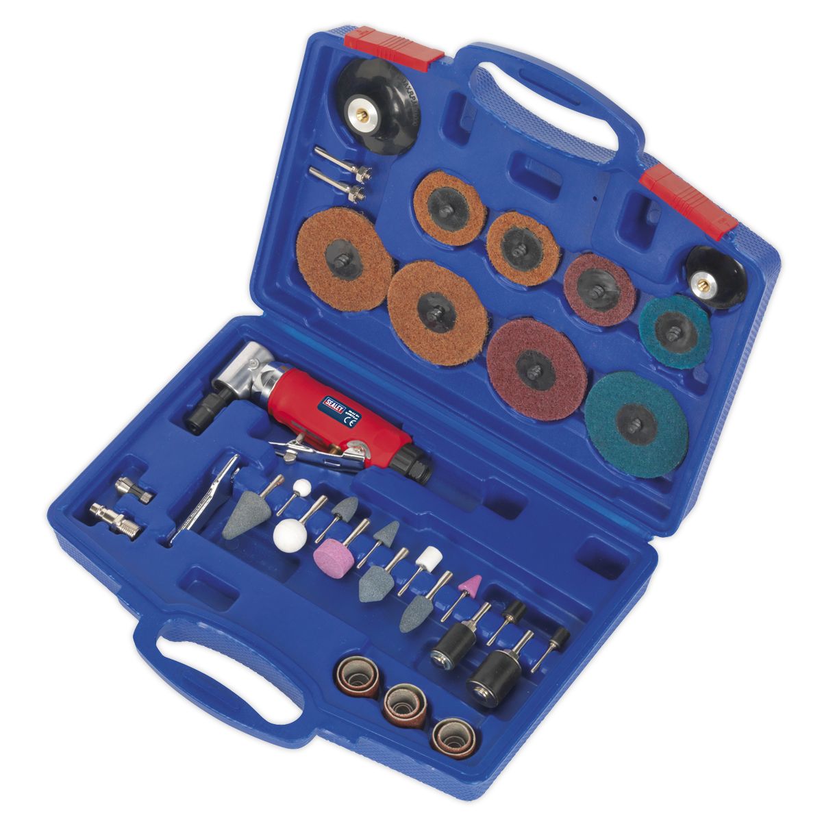 Sealey Generation Air Angle Die Grinding/Sanding Kit 42pc - Image 2