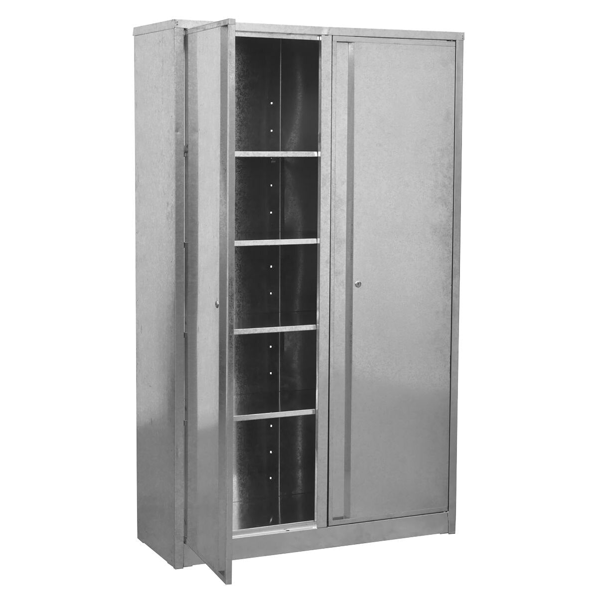 Sealey 4-Shelf Galvanized Steel Floor Cabinet - Extra-Wide - Image 3