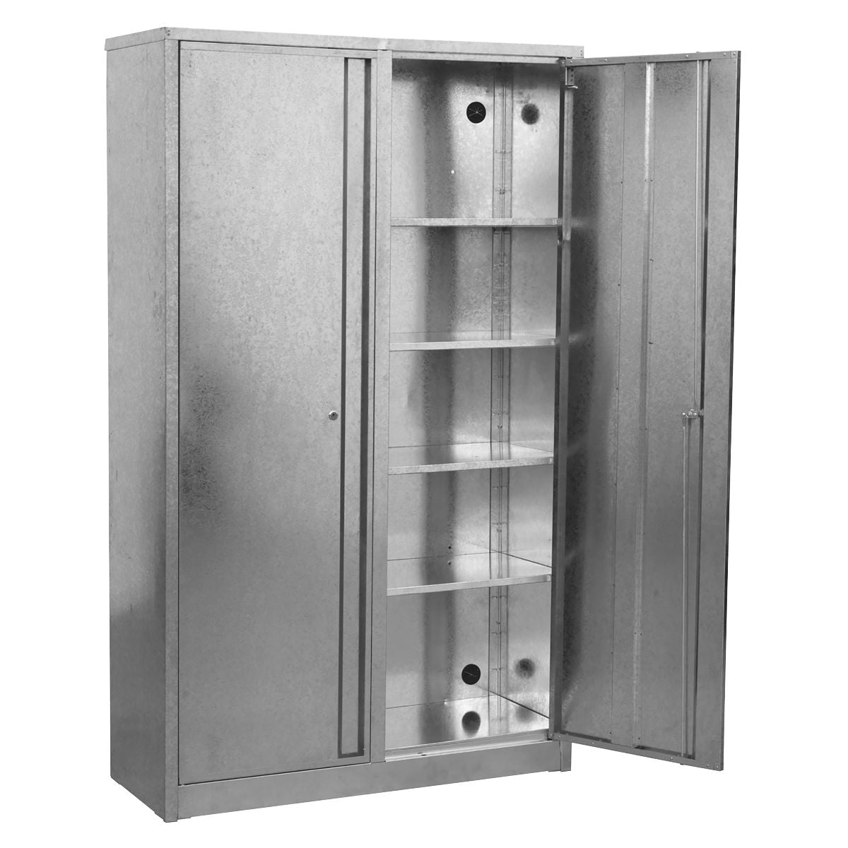 Sealey 4-Shelf Galvanized Steel Floor Cabinet - Extra-Wide - Image 4