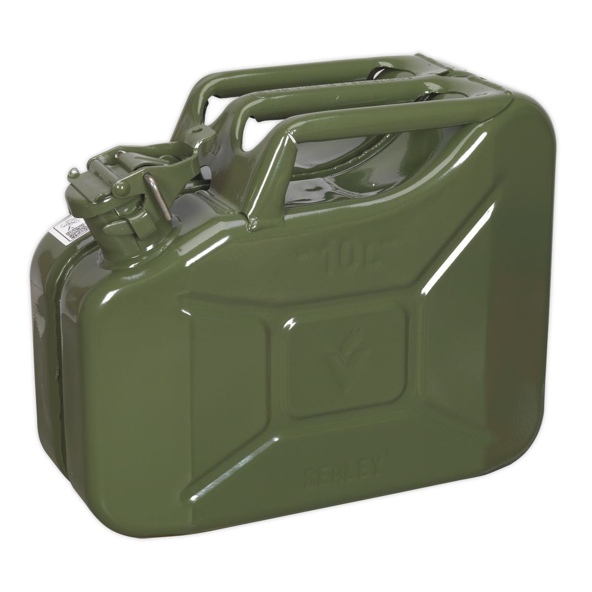 Sealey Jerry Can 10L - Green - Image 1