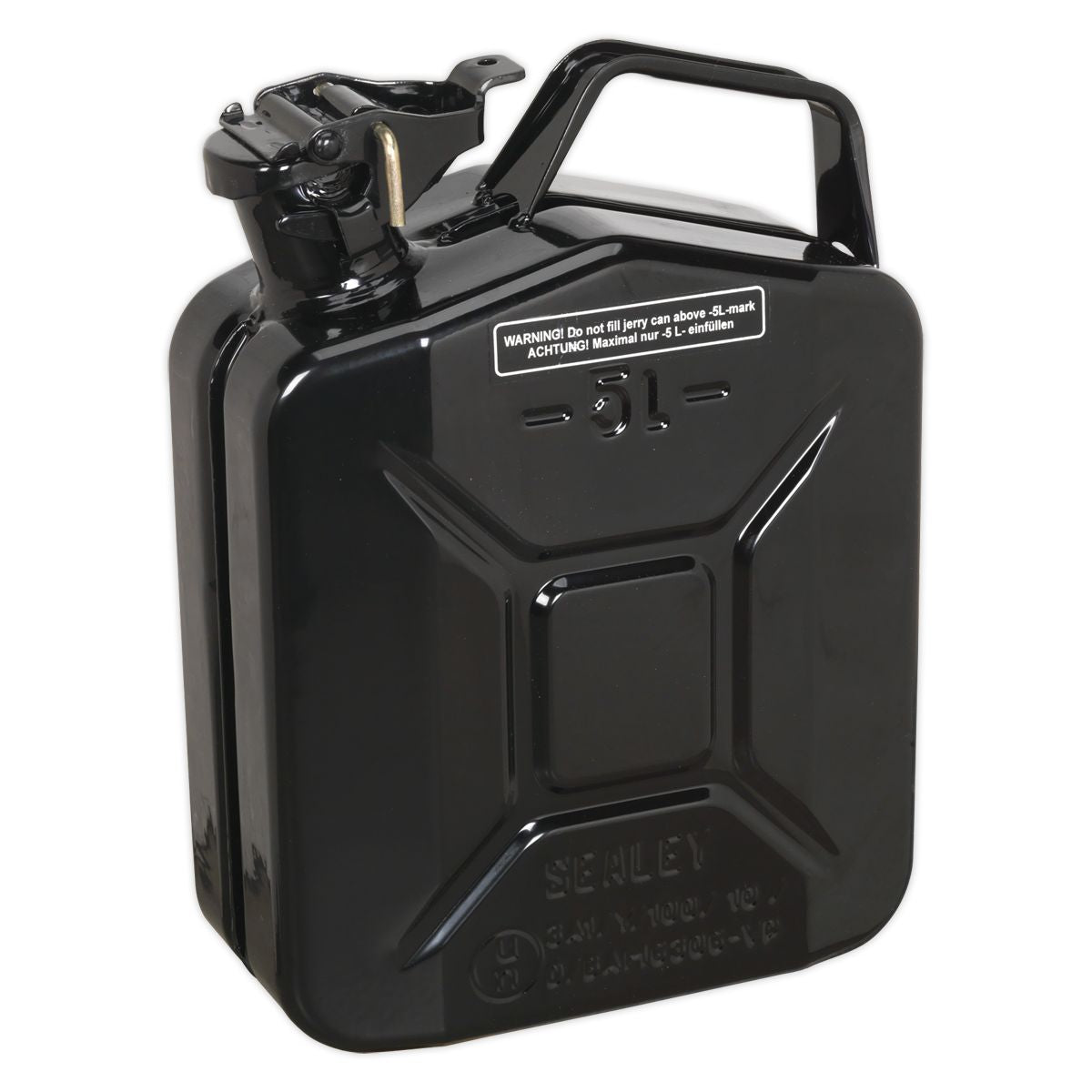 Sealey Jerry Can 5L - Black - Image 1