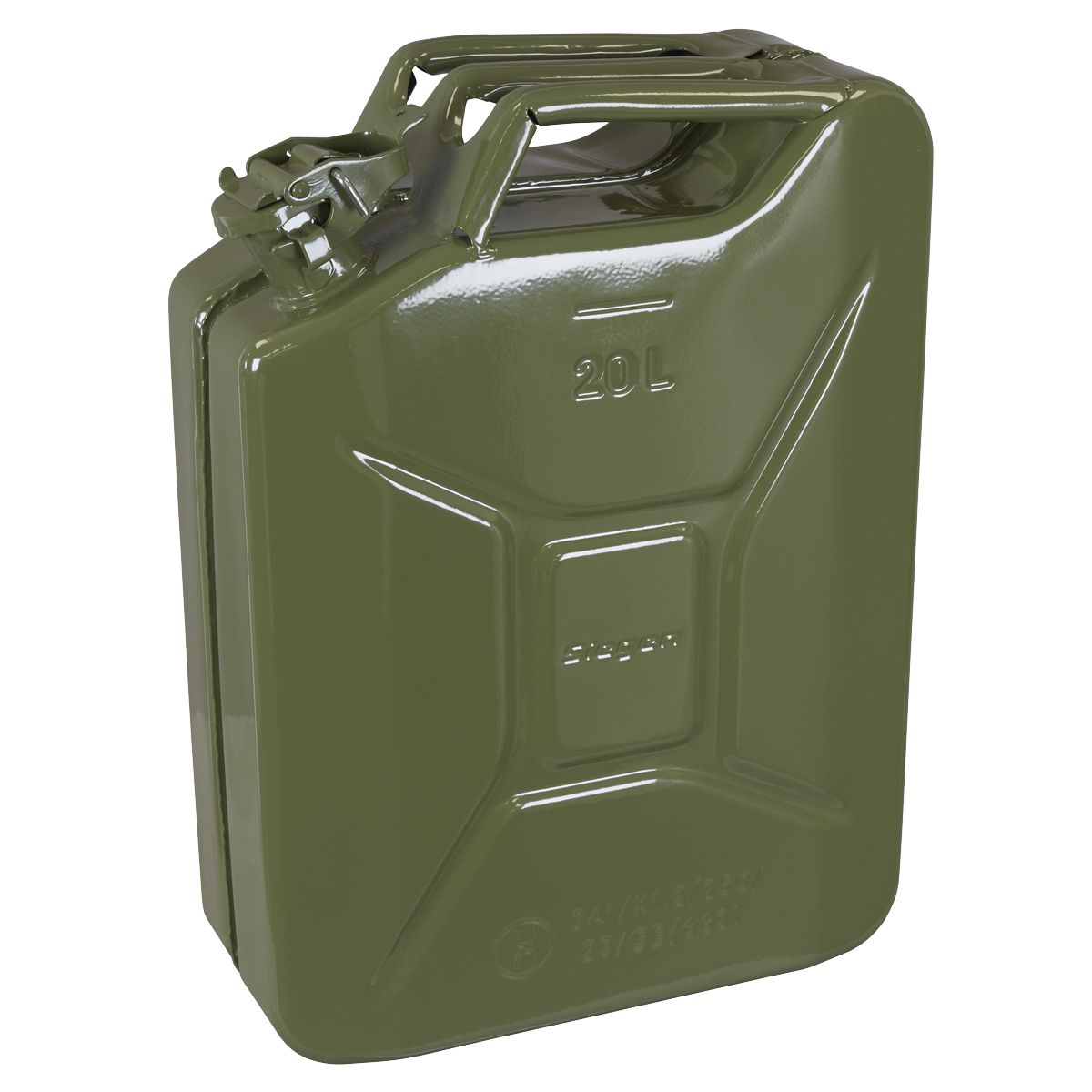 Sealey Jerry Can 20L - Green - Image 1