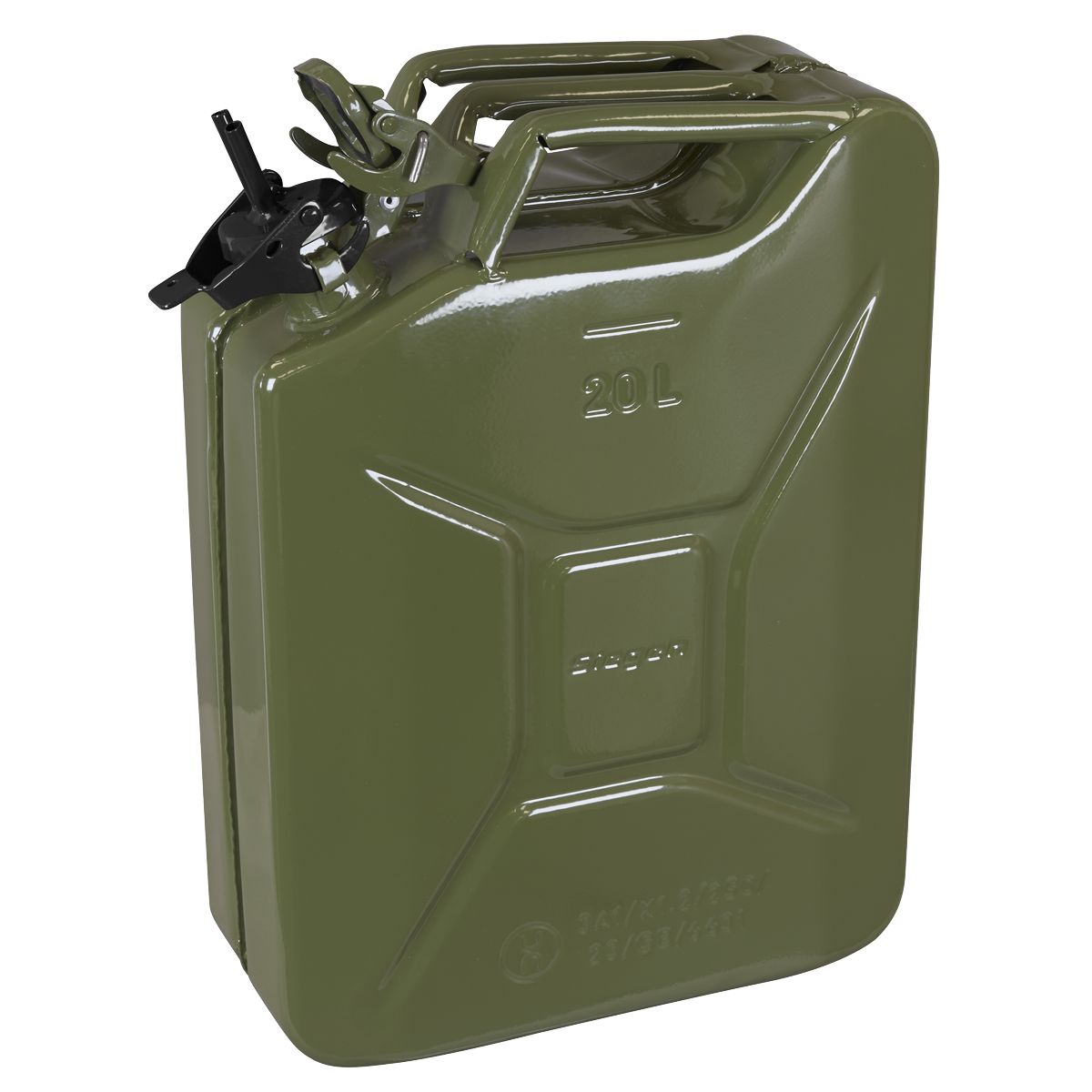 Sealey Jerry Can 20L - Green - Image 3