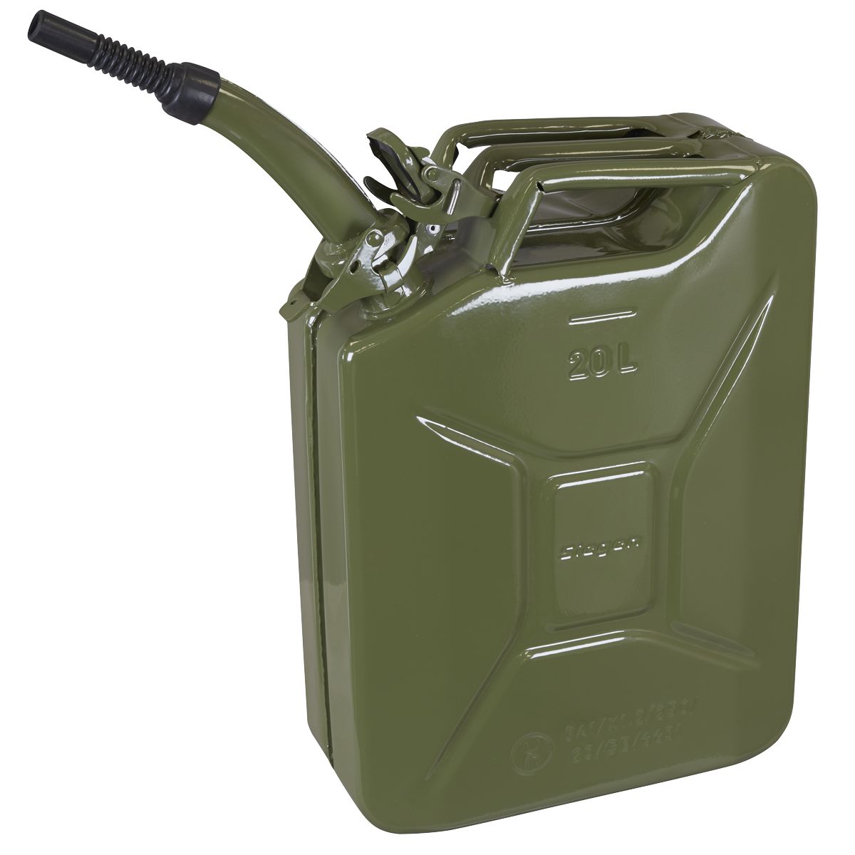 Sealey Jerry Can 20L - Green - Image 5