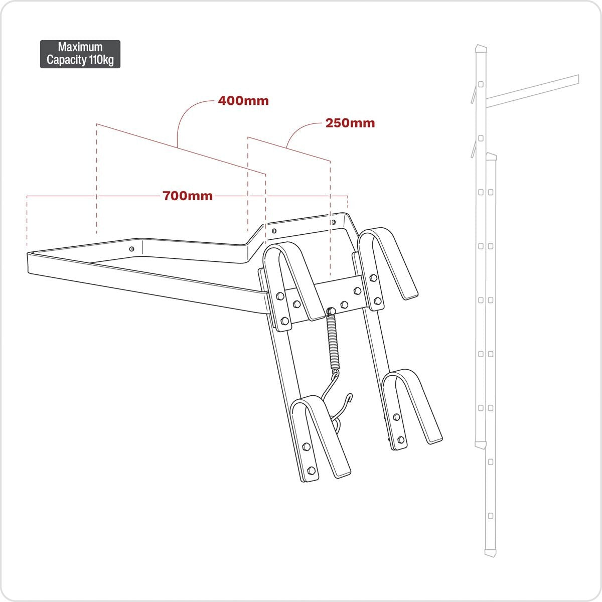 Sealey Ladder Stand-Off 2-Way - Image 3