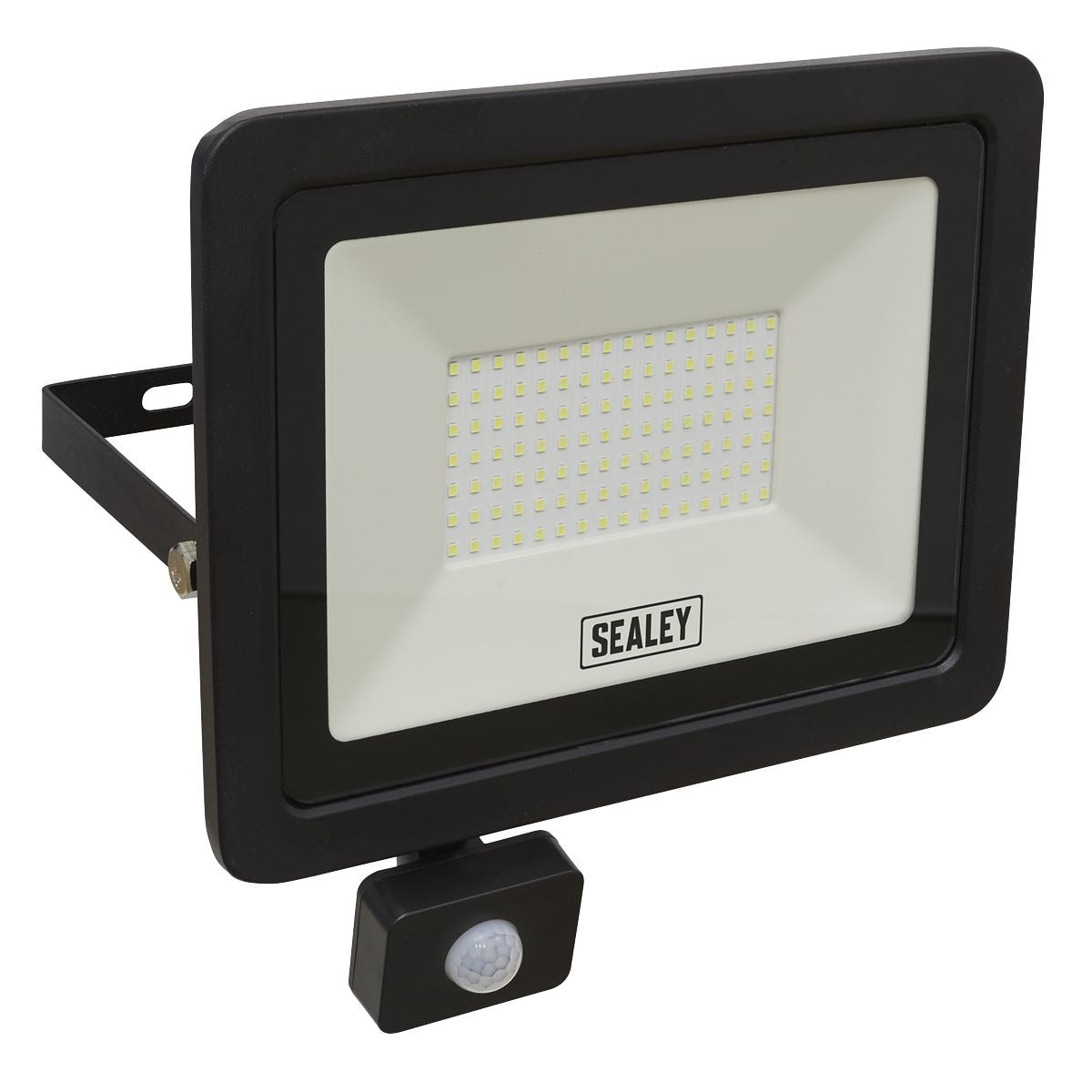 Sealey Extra-Slim Floodlight with PIR Sensor 100W SMD LED - Image 1