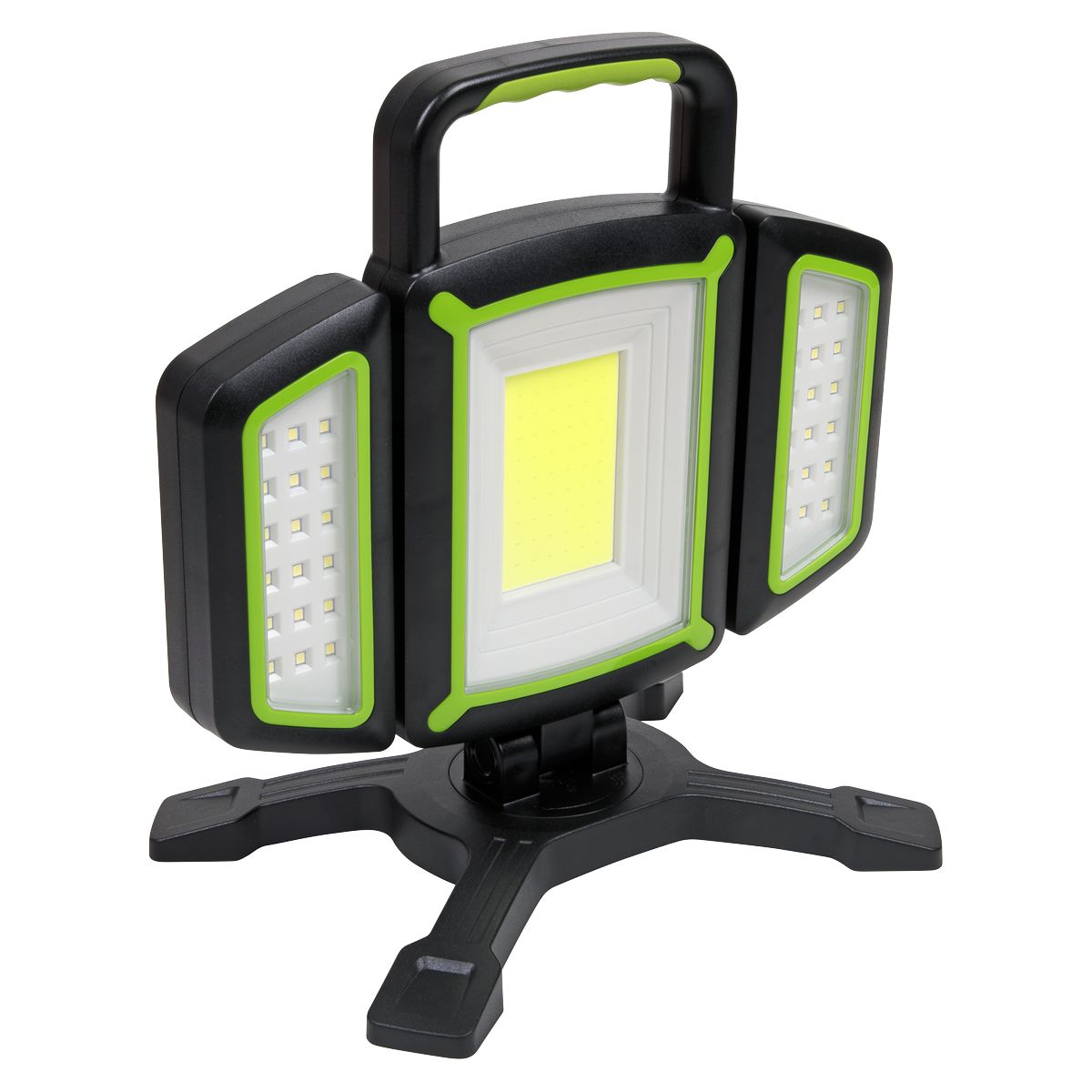 Sealey Rechargeable Flexible Floodlight 18W COB & 9W SMD LED - Image 1