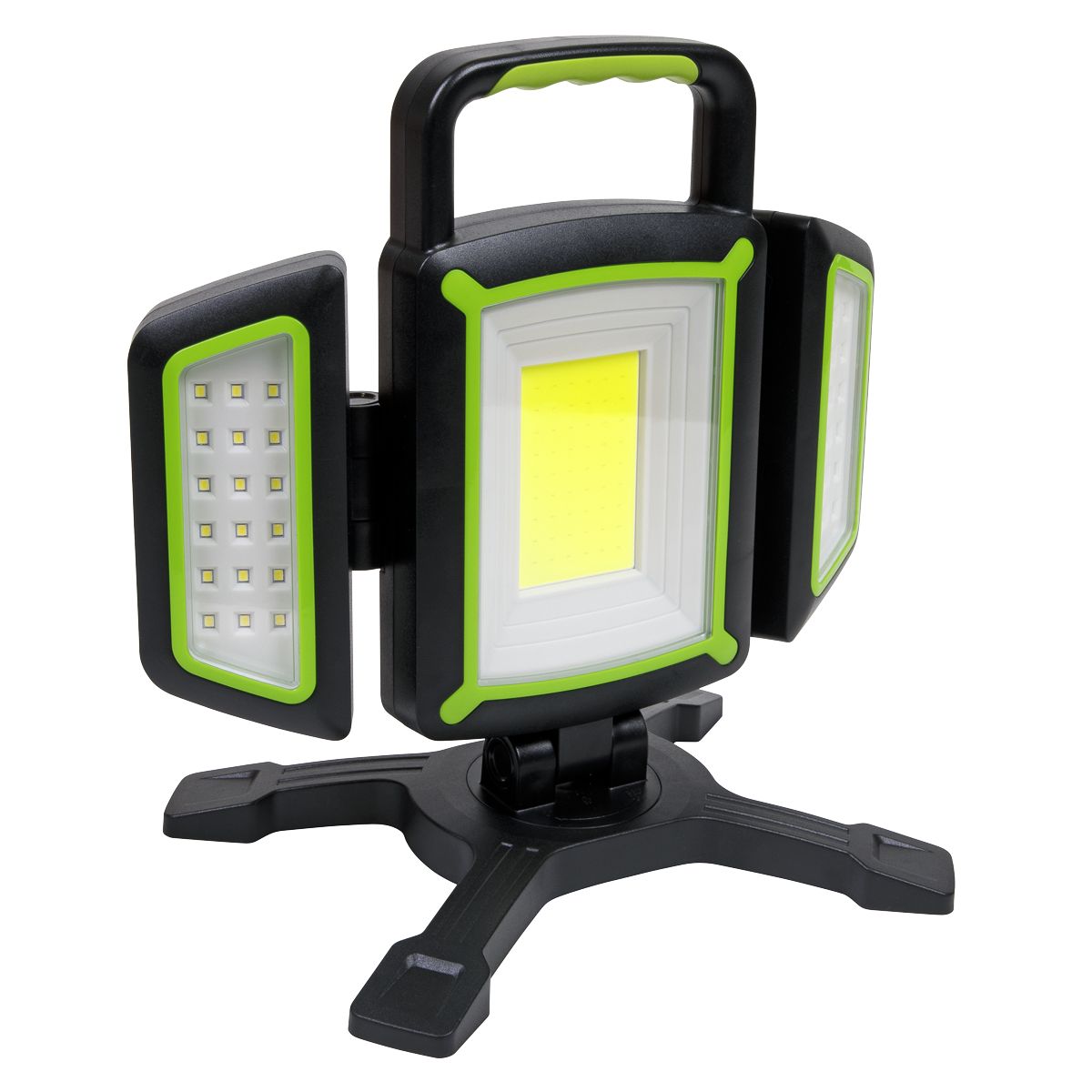 Sealey Rechargeable Flexible Floodlight 18W COB & 9W SMD LED - Image 2