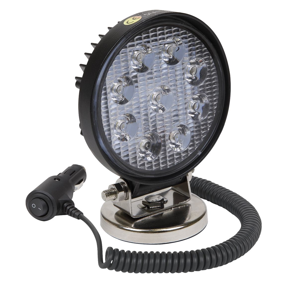 Sealey Round Worklight with Magnetic Base 27W SMD LED - Image 1