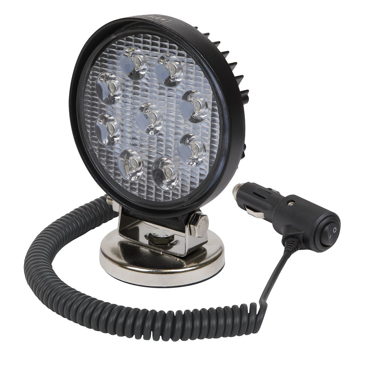 Sealey Round Worklight with Magnetic Base 27W SMD LED - Image 2