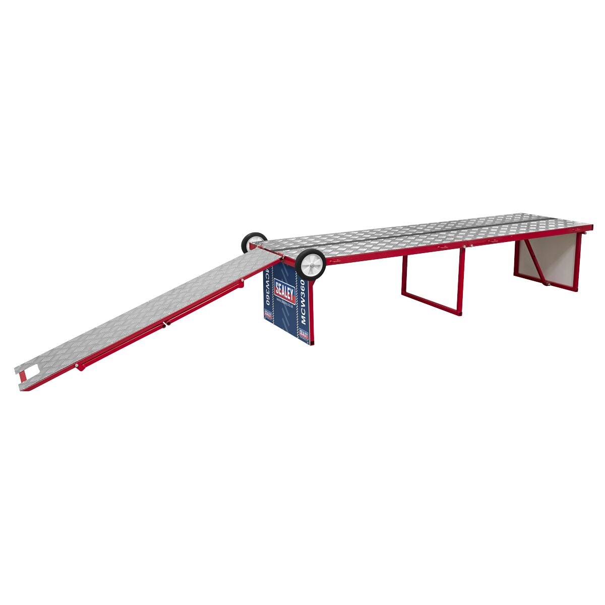 Sealey Folding Motorcycle Workbench with Ramp 360kg Capacity - Image 2