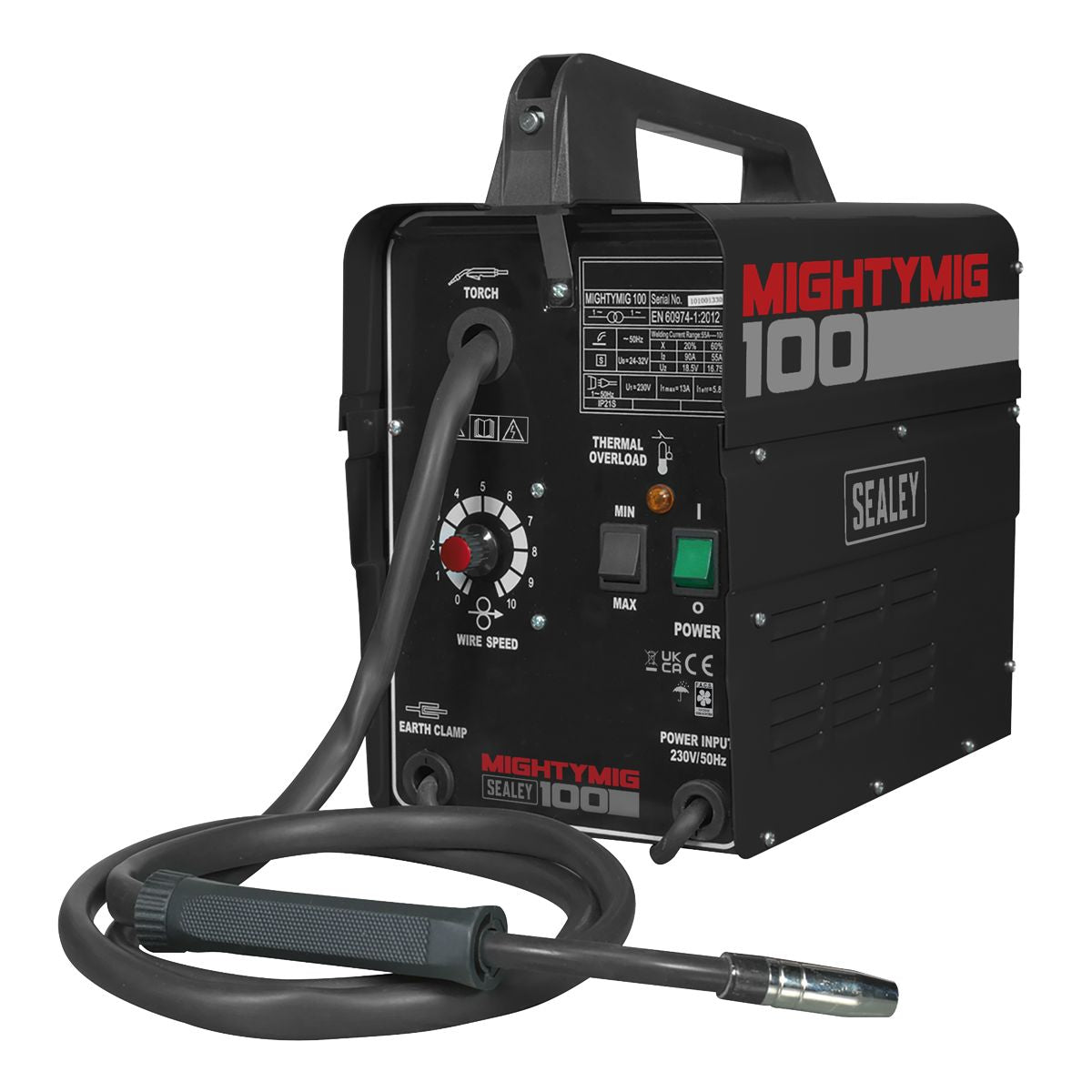 Sealey Gasless MIG Welder 100A 230V - Image 1