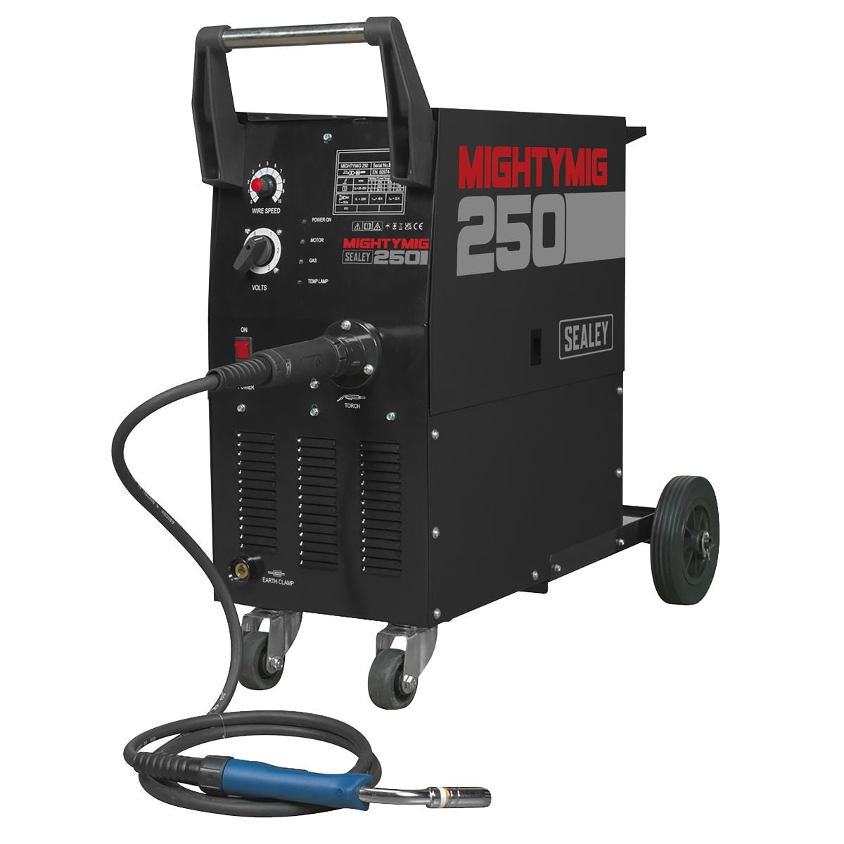 Sealey Professional Gas/Gasless MIG Welder with Euro Torch 250A - Image 1