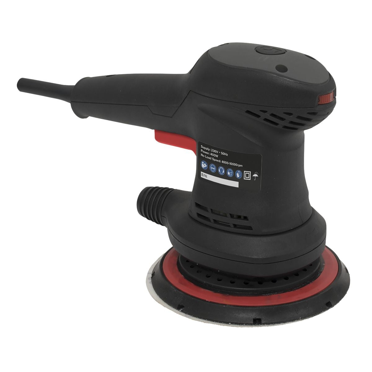 Sealey Premier 150mm Random Orbital Electric Sander 400W/230V - Image 2