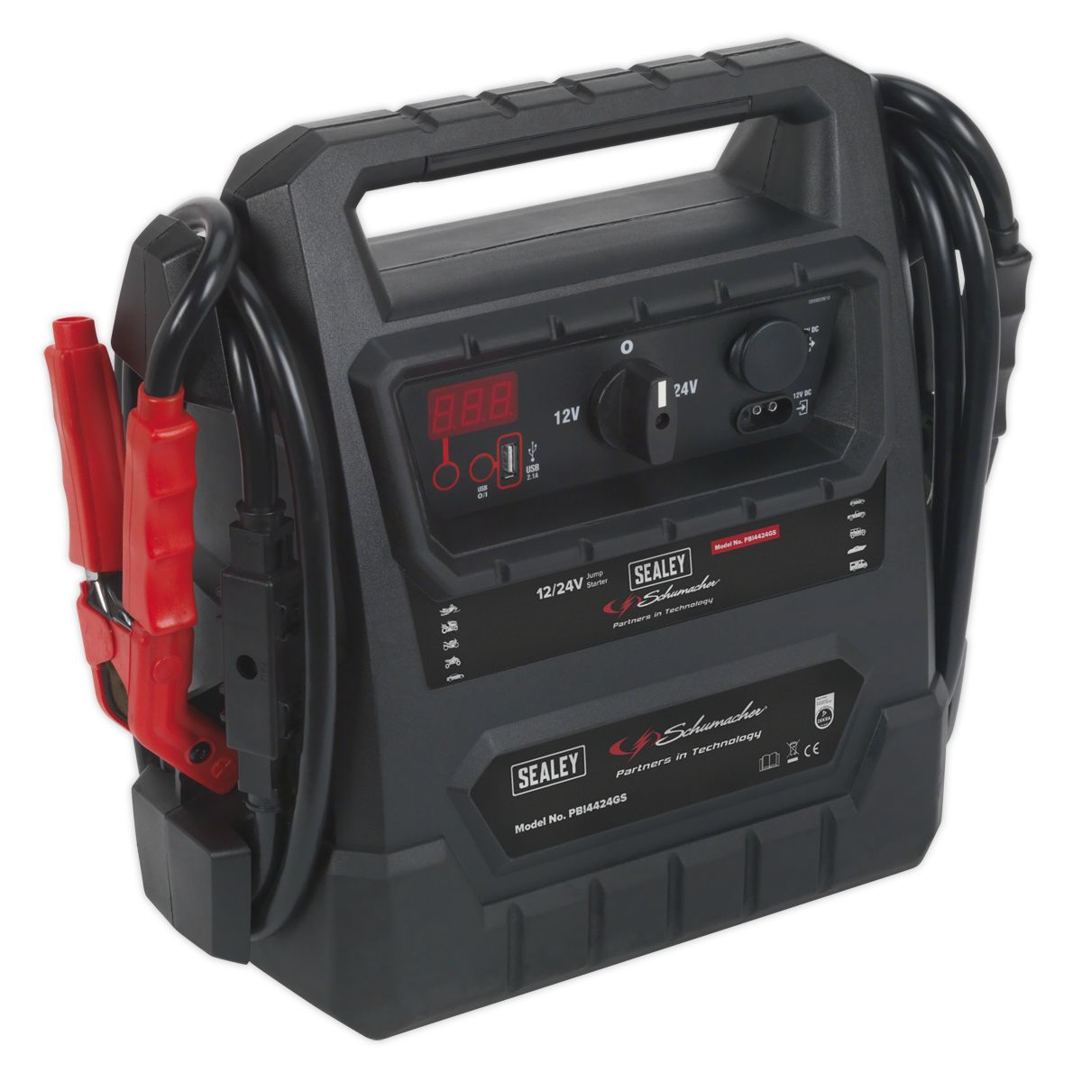 Sealey 12/24V RoadStart Emergency Jump Starter 4600 Peak Amps - DEKRA Approved - Image 1