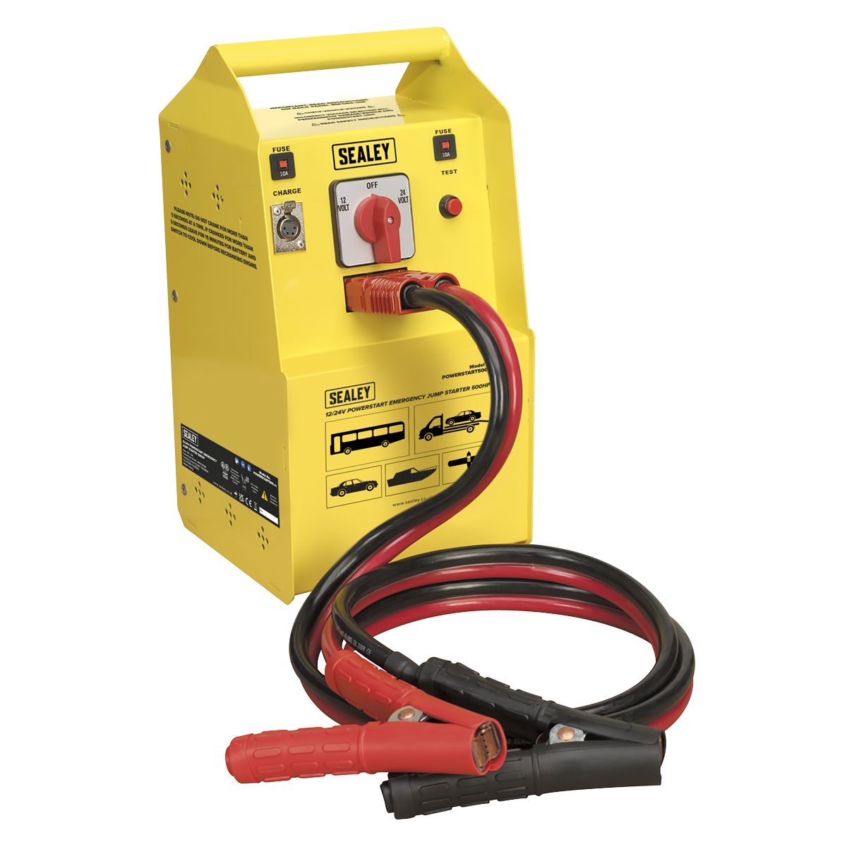 Sealey 12/24V Emergency Jump Starter 500hp Start - Image 1