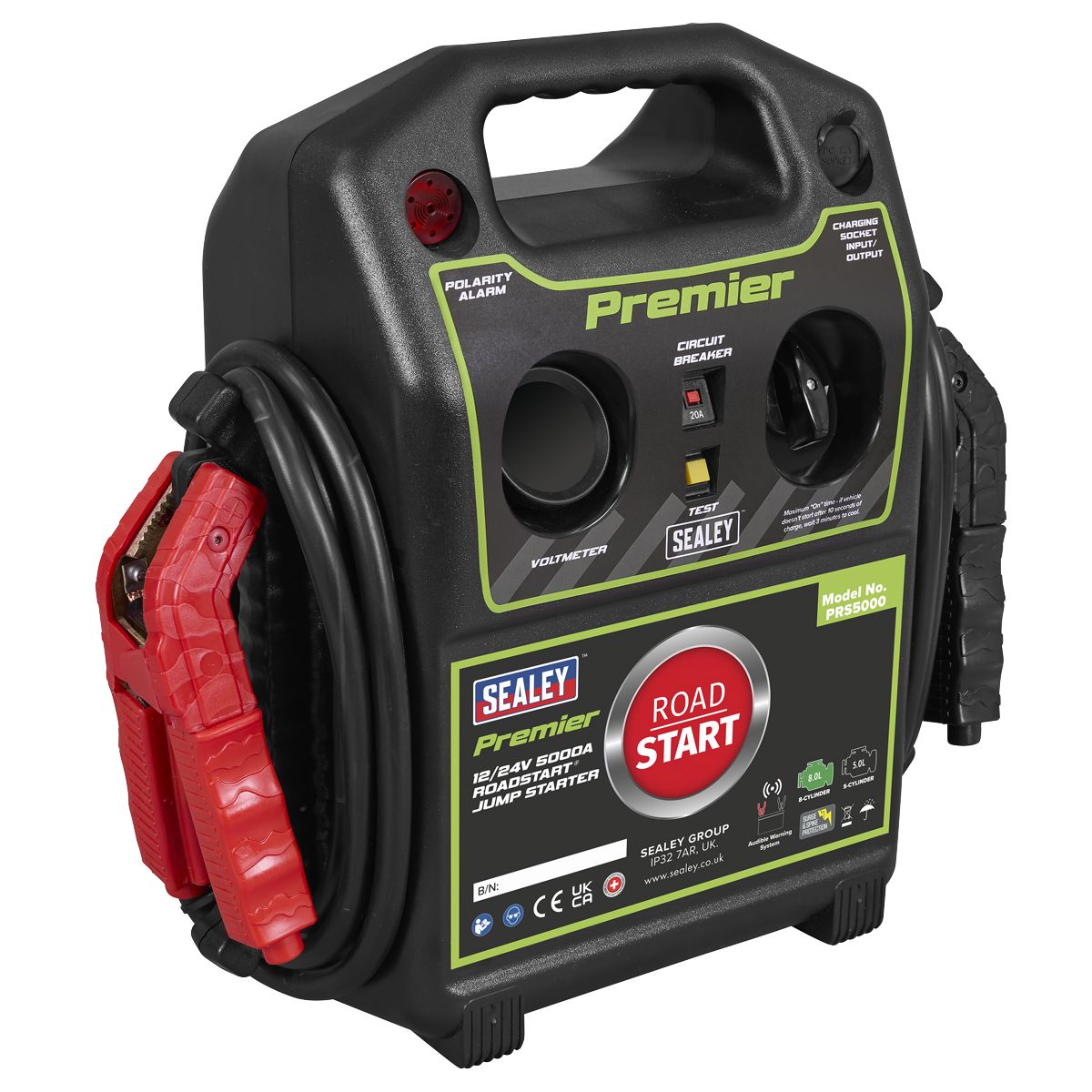 Sealey 12/24V Premier RoadStart Jump Starter 5000A - Image 1