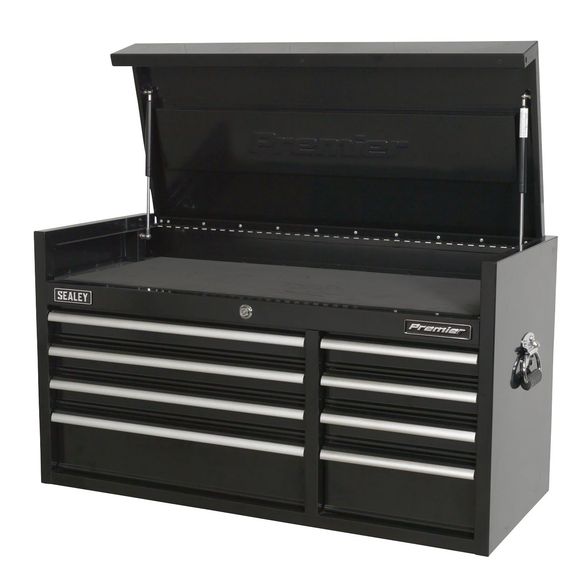 Sealey Premier Heavy-Duty Topchest 8 Drawer Extra-Wide 1040mm - Black - Image 2