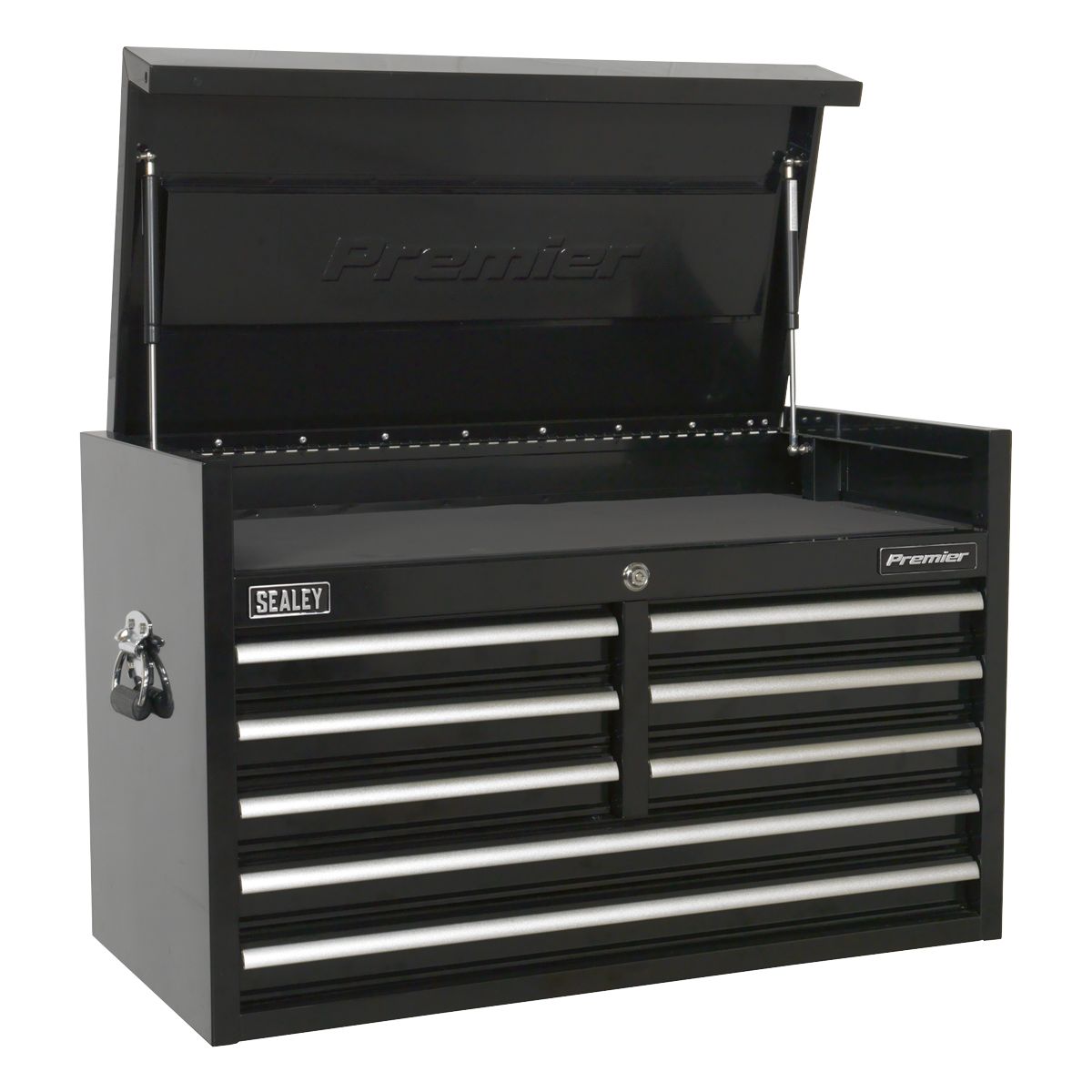 Sealey Premier Heavy-Duty Topchest 915mm 8 Drawer - Black - Image 1