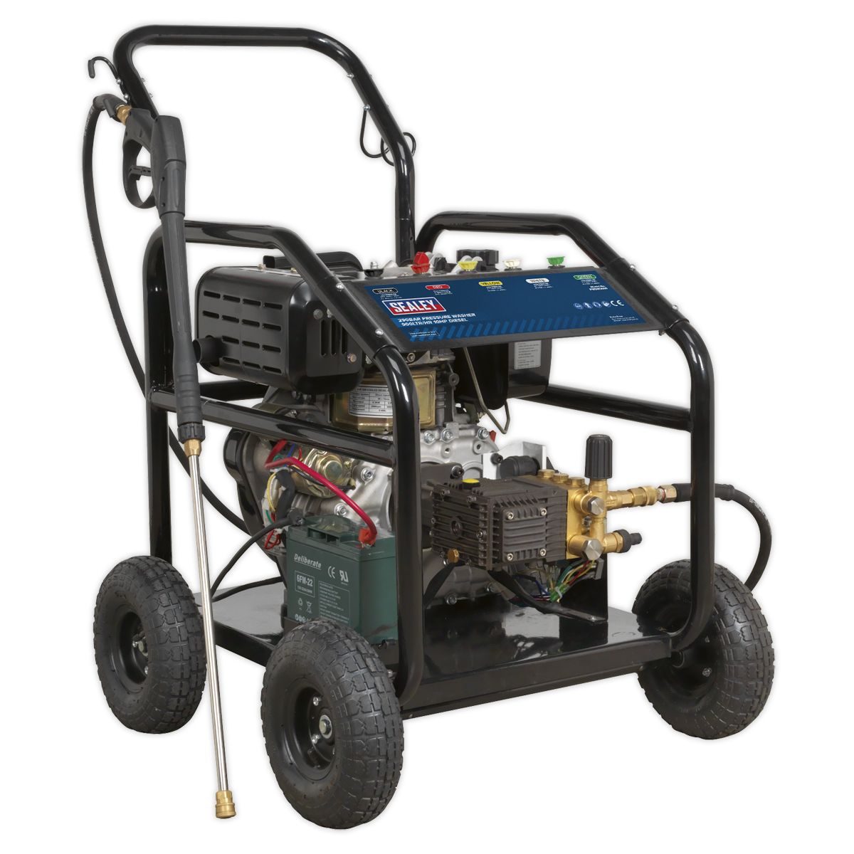 Sealey Pressure Washer 290bar 900L/hr 10hp - Diesel - Image 1