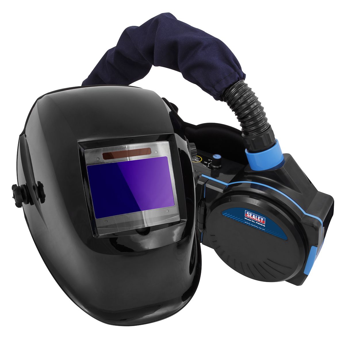 Sealey Auto Darkening Welding Helmet with TH1 Powered Air Purifying Respirator (PAPR) - Image 2