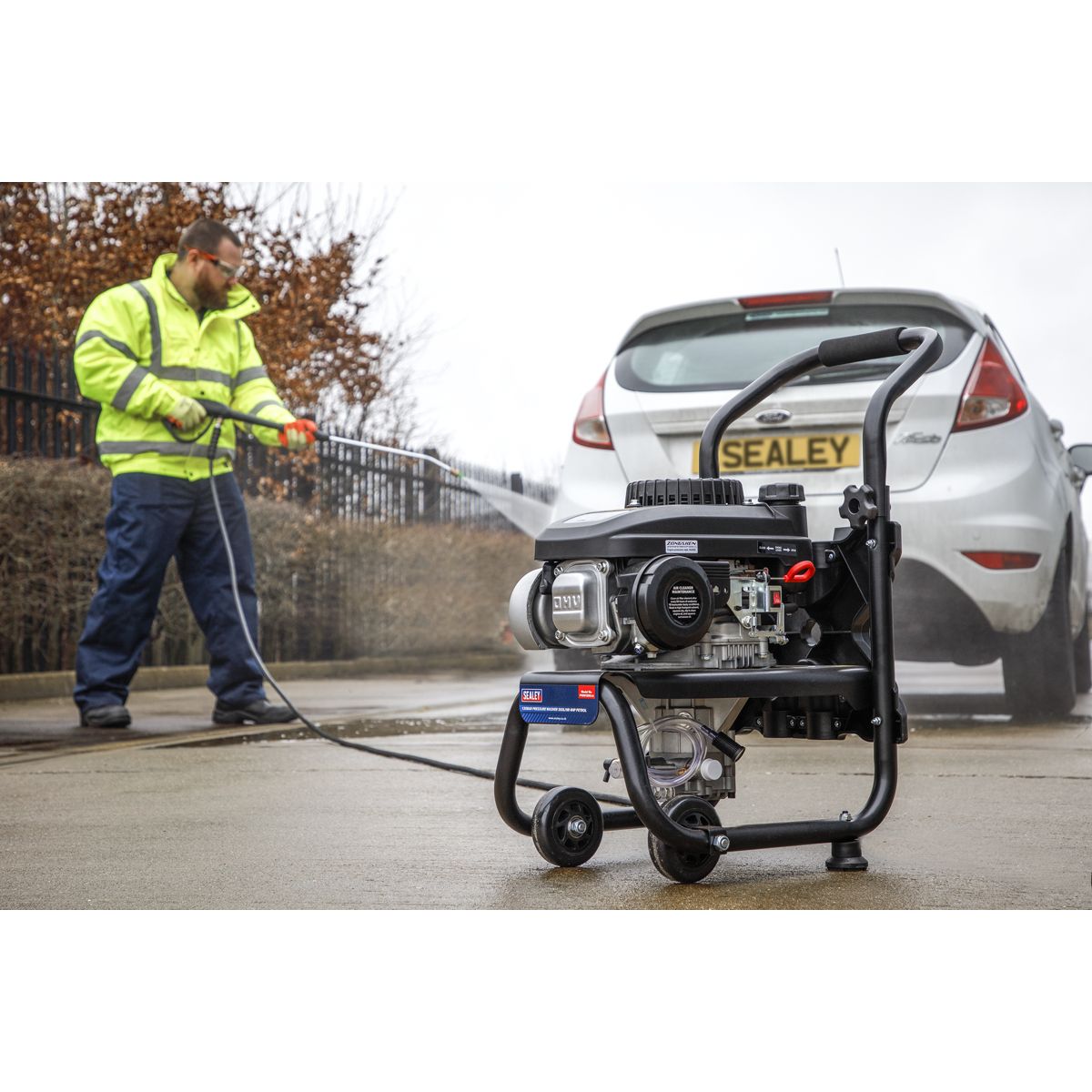 Sealey Pressure Washer 150bar 360L/hr 4hp - Petrol - Image 2