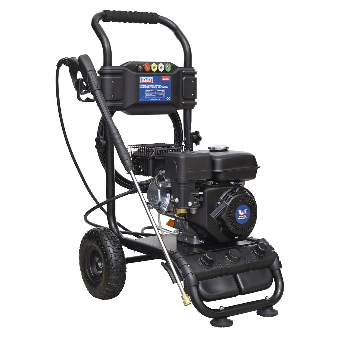 Sealey Pressure Washer 220bar 540L/hr 6.5hp - Petrol - Image 1