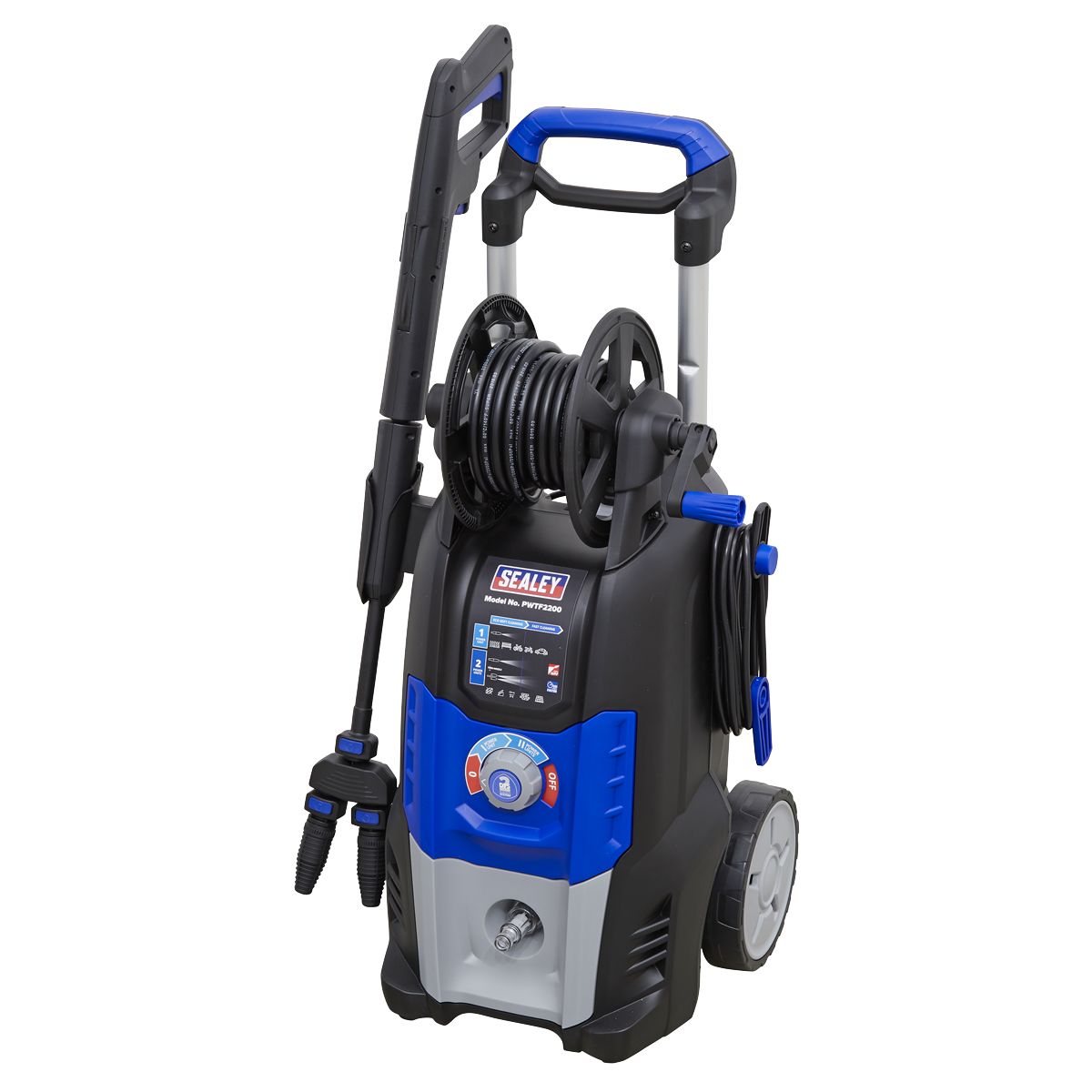 Sealey Pressure Washer Twin Pump with TSS & Rotablast Nozzle 150bar 810L/hr - Image 1