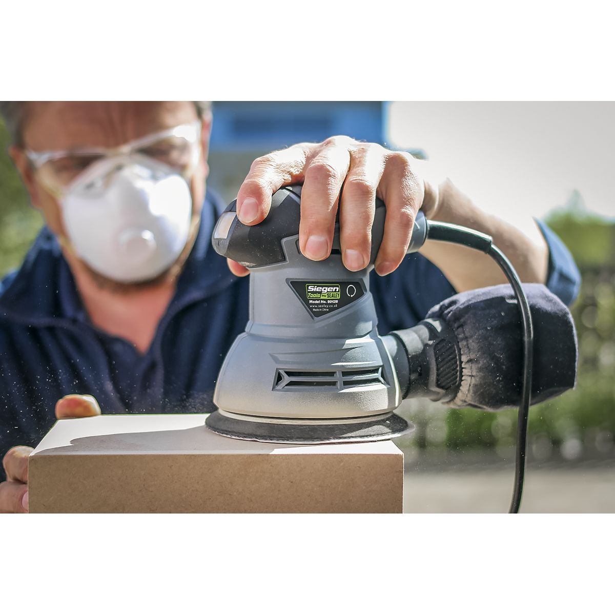 Sealey Siegen 125mm Dual Action Palm Sander 240W/230V - Image 4