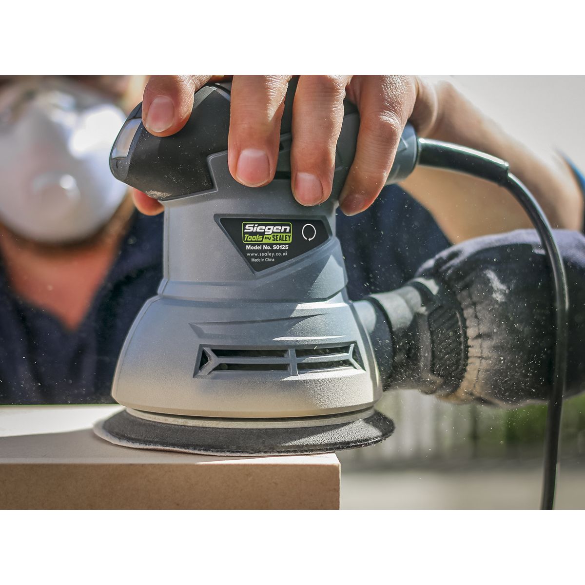 Sealey Siegen 125mm Dual Action Palm Sander 240W/230V - Image 5