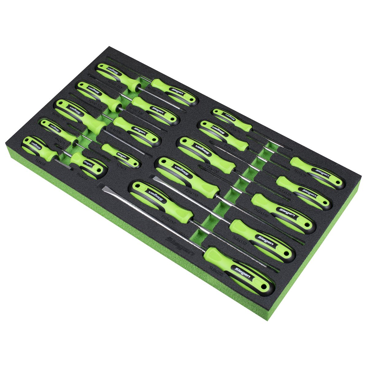 Sealey Siegen Screwdriver Set with Tool Tray 20pc - Image 4