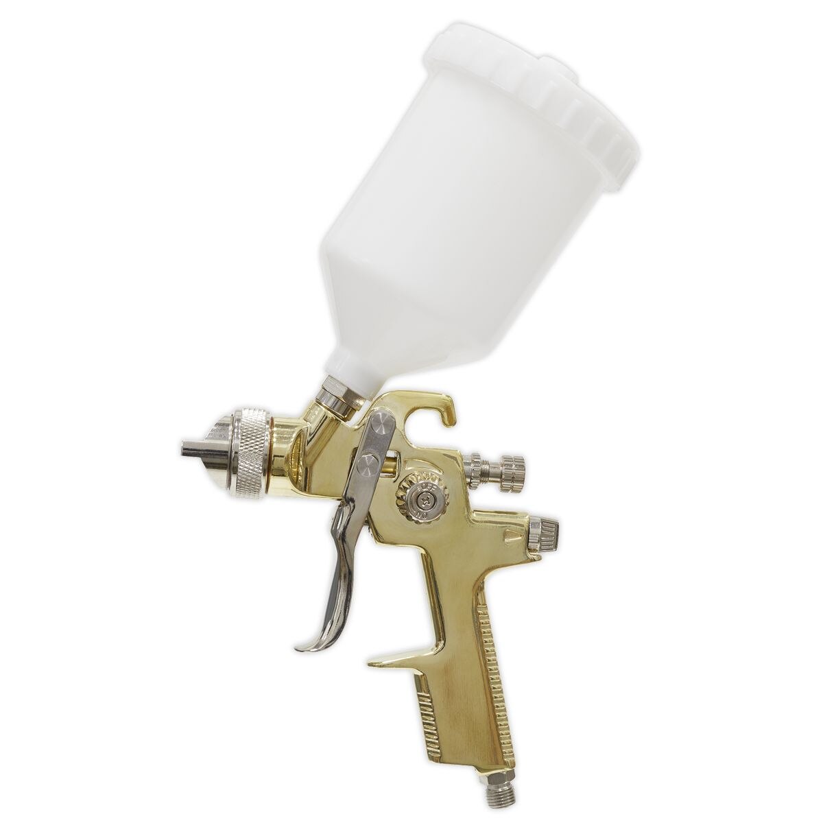 Sealey Gold Series Gravity Feed Spray Gun 1.4mm Set-Up - Image 10