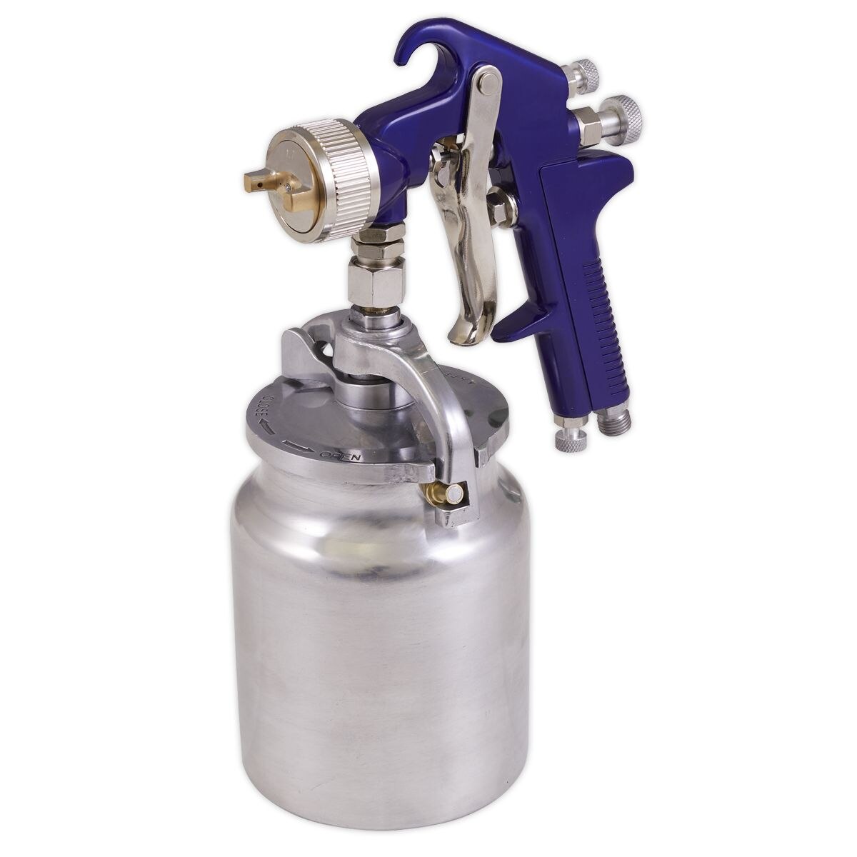 Sealey Suction Feed Spray Gun 1.7mm Set-Up - Image 1