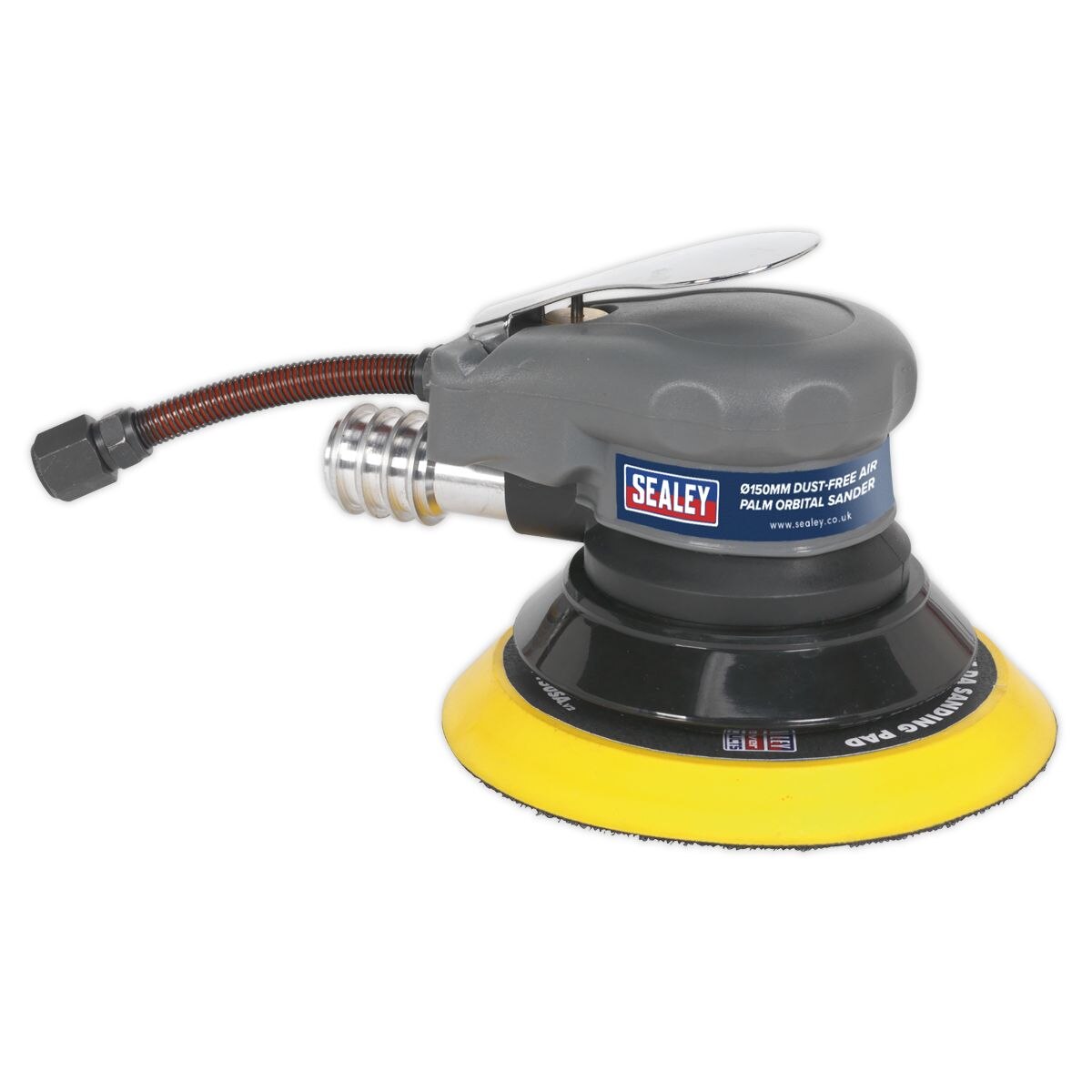 Sealey Dust-Free Air Palm Orbital Sander 150mm - Image 2