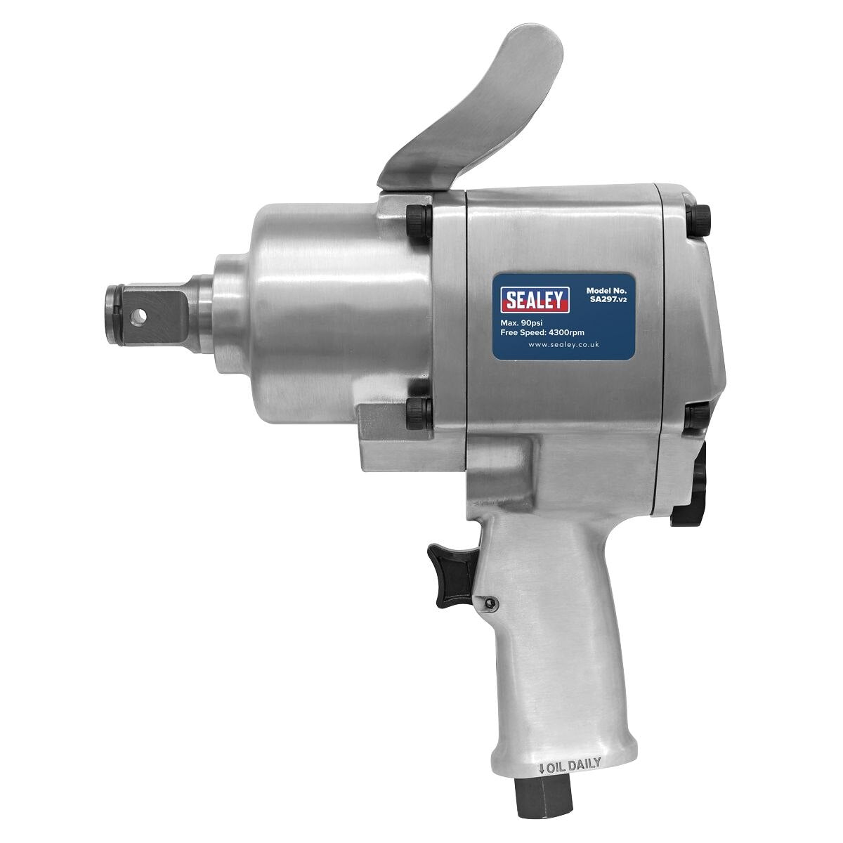 Sealey Twin Hammer Air Impact Wrench 1"Sq Drive - Image 6