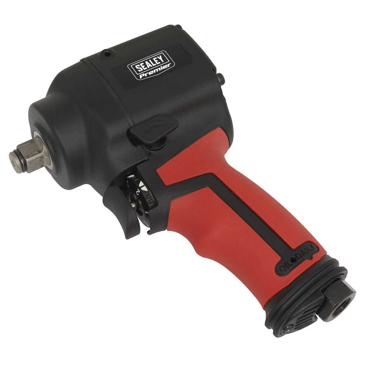 Sealey Premier Twin Hammer Stubby Air Impact Wrench 1/2"Sq Drive - Image 1