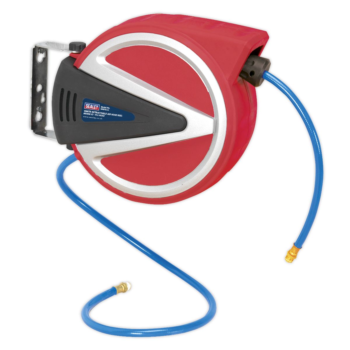 Sealey 10m Retractable PU Air Hose Reel 8mm ID - Image 1