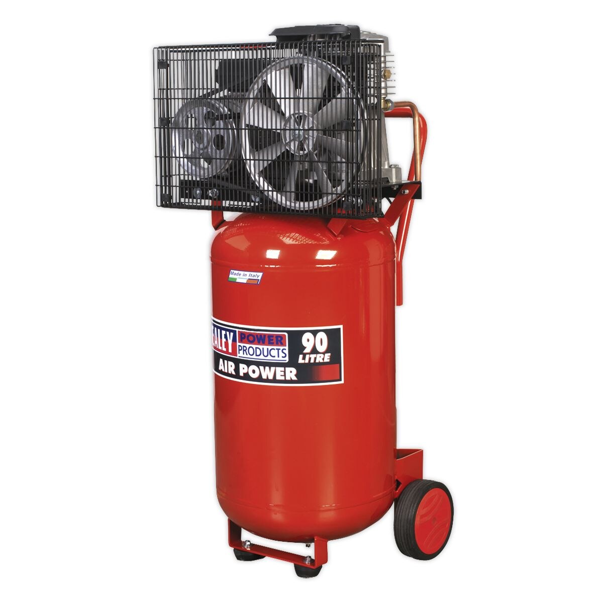 Sealey 90L Belt Drive Vertical Compressor 3hp - Image 4