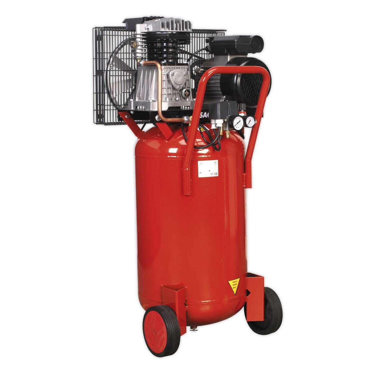 Sealey 90L Belt Drive Vertical Compressor 3hp - Image 5