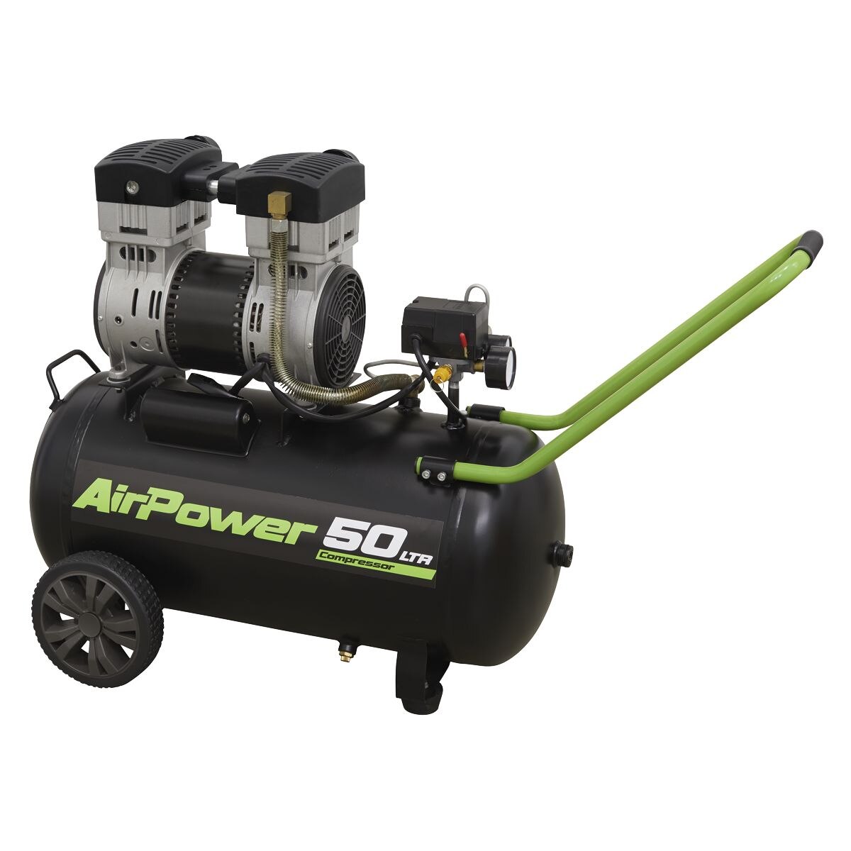 Sealey 50L Low Noise Direct Drive Air Compressor 1.6hp - Image 1