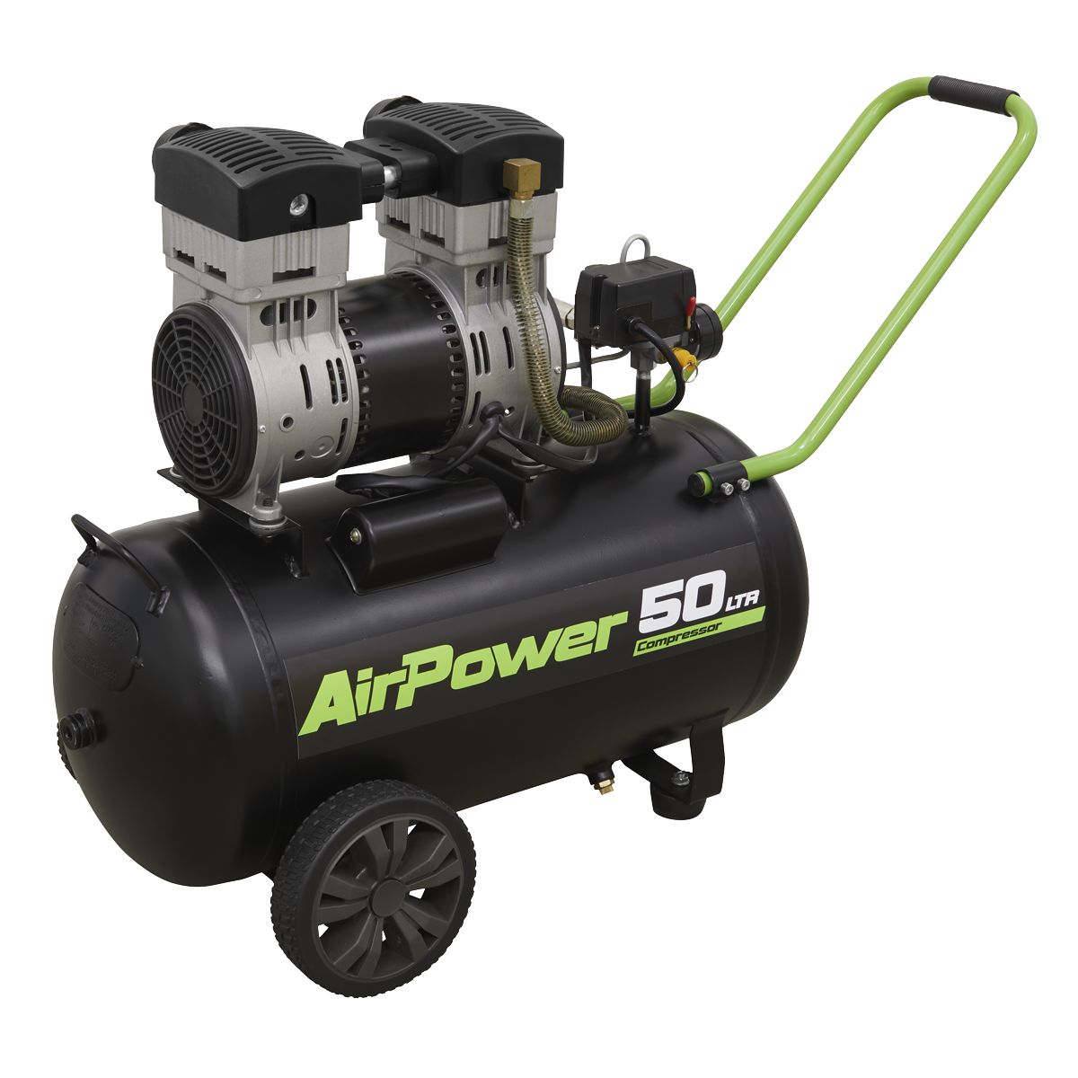 Sealey 50L Low Noise Direct Drive Air Compressor 1.6hp - Image 2