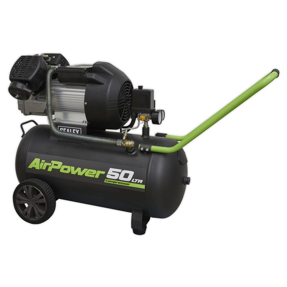 Sealey 50L V-Twin Direct Drive Air Compressor 3hp - Image 1