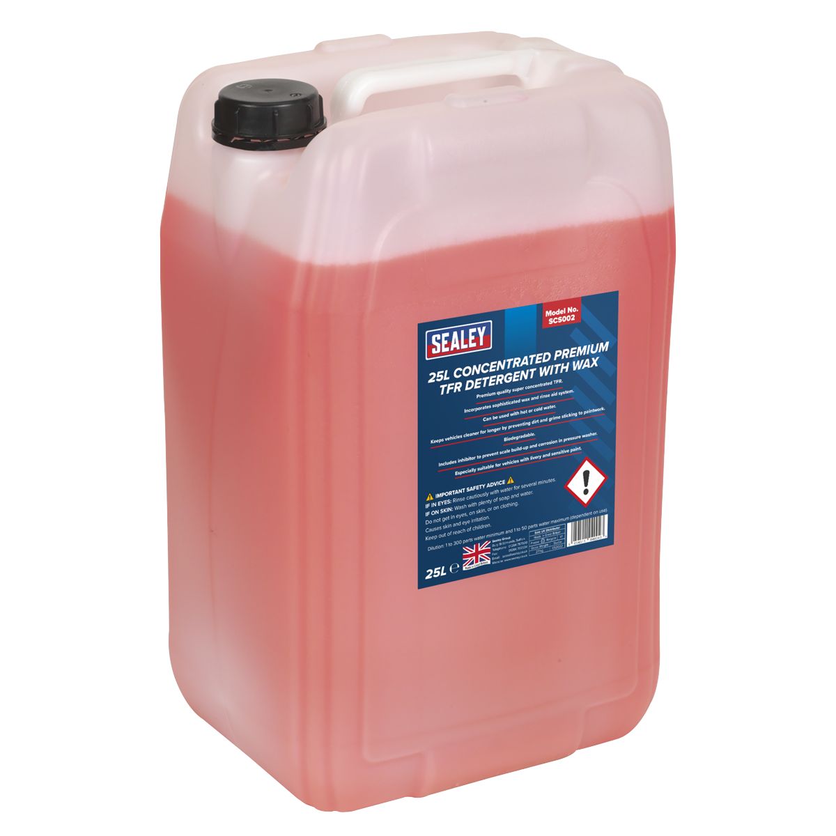 Sealey Concentrated TFR Premium Detergent with Wax 25L - Image 1