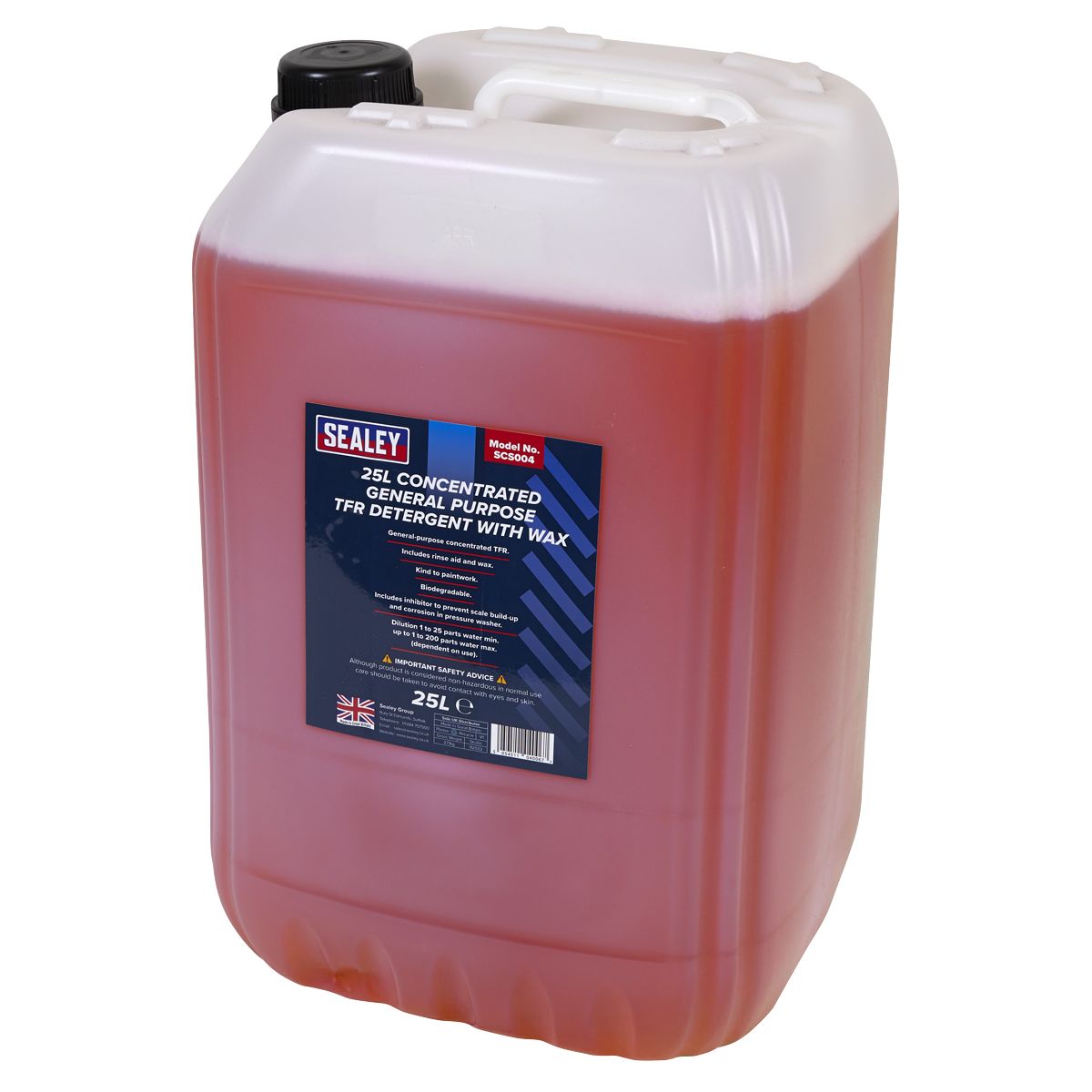 Sealey Concentrated TFR Detergent with Wax 25L - Image 2