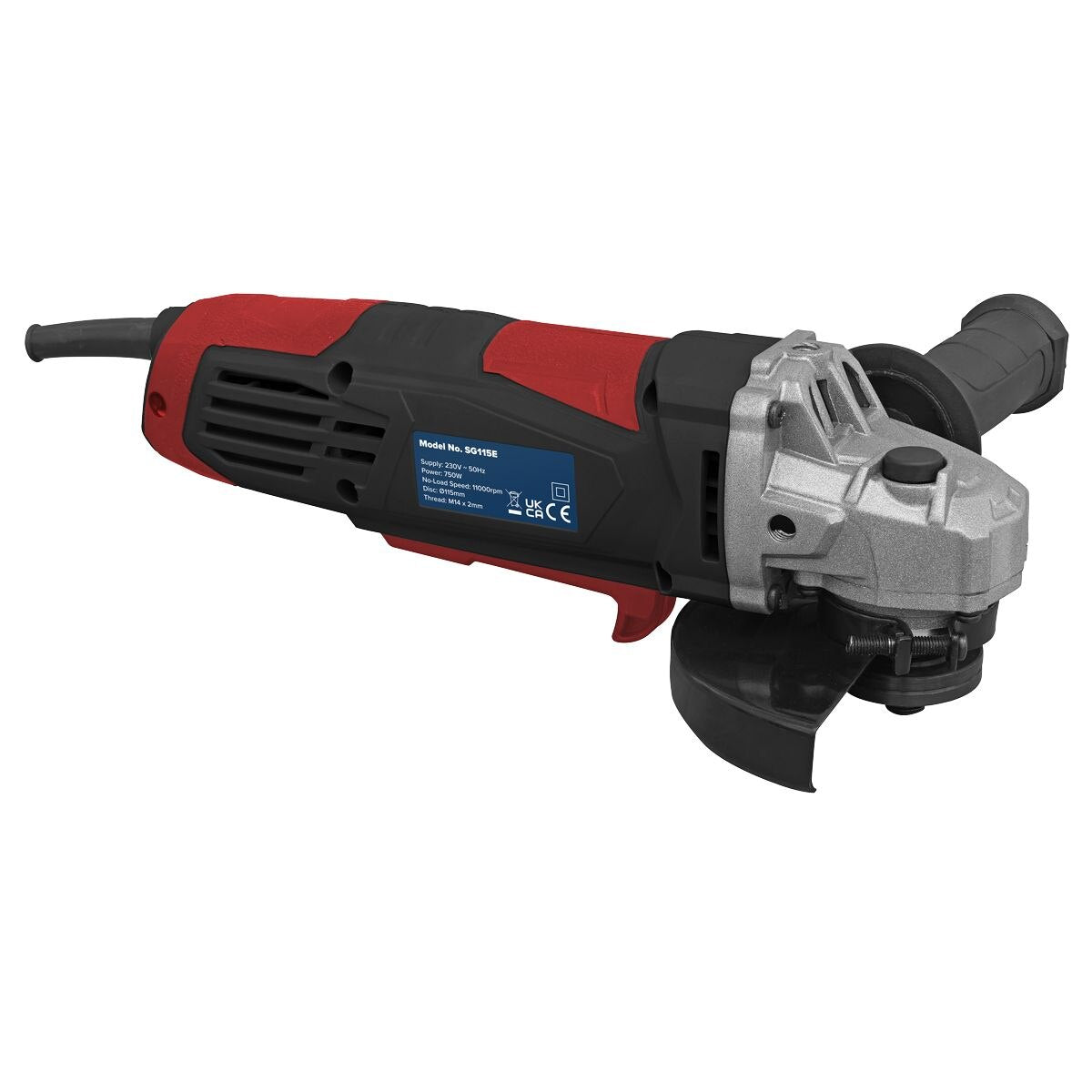 Sealey 115mm Angle Grinder 750W/230V - Image 2