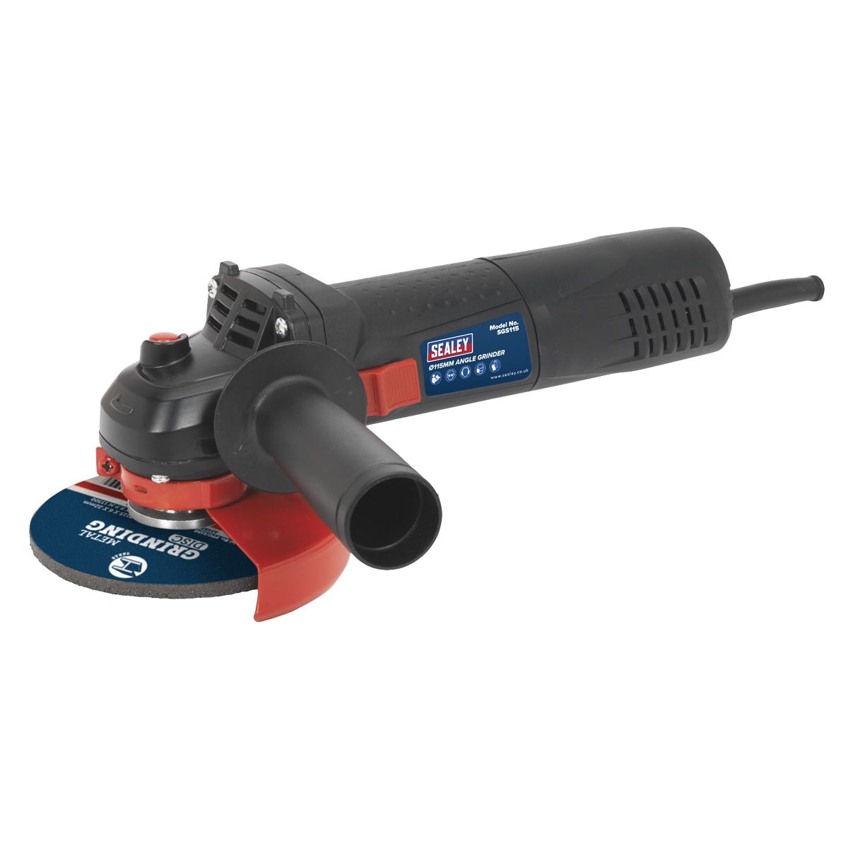 Sealey 115mm Angle Grinder Slim Body 750W/230V - Image 1