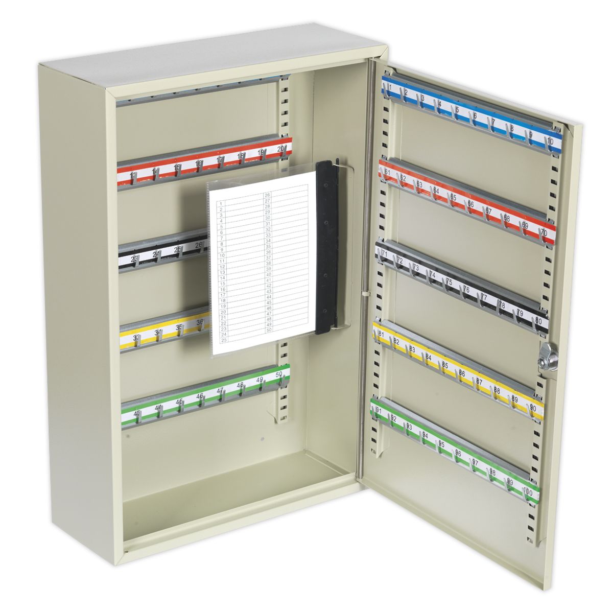 Sealey Deep Key Cabinet 100 Key Capacity - Image 1